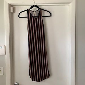 Racer back mid length dress
